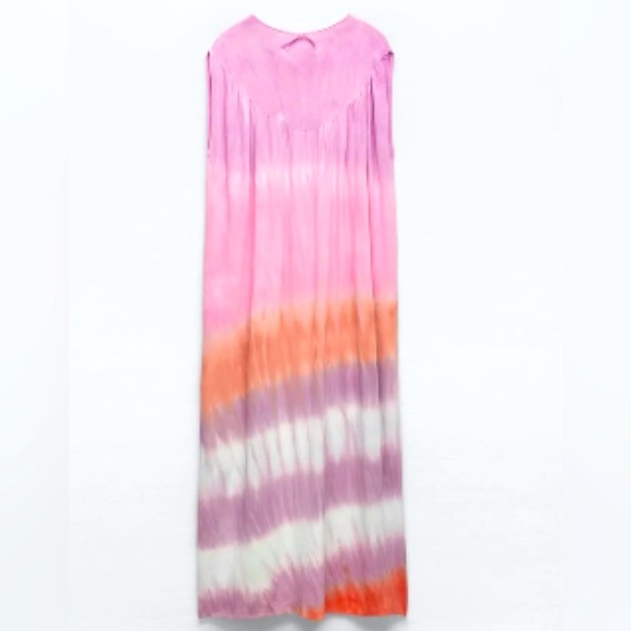Zara tie dye knit maxi summer dress Medium - Picture 3 of 11